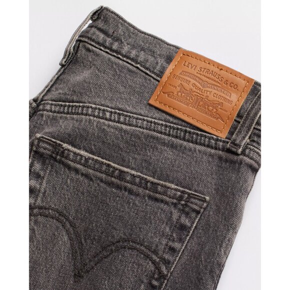 NWT Levi's Ribcage Straight Jeans in Well Worn Black 25 x 27 - Picture 7 of 8